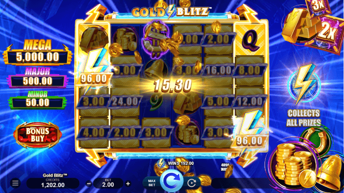 Атмосфера слот-игры Gold Blitz™