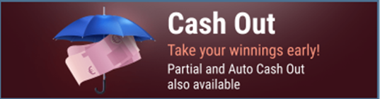 A cash out banner