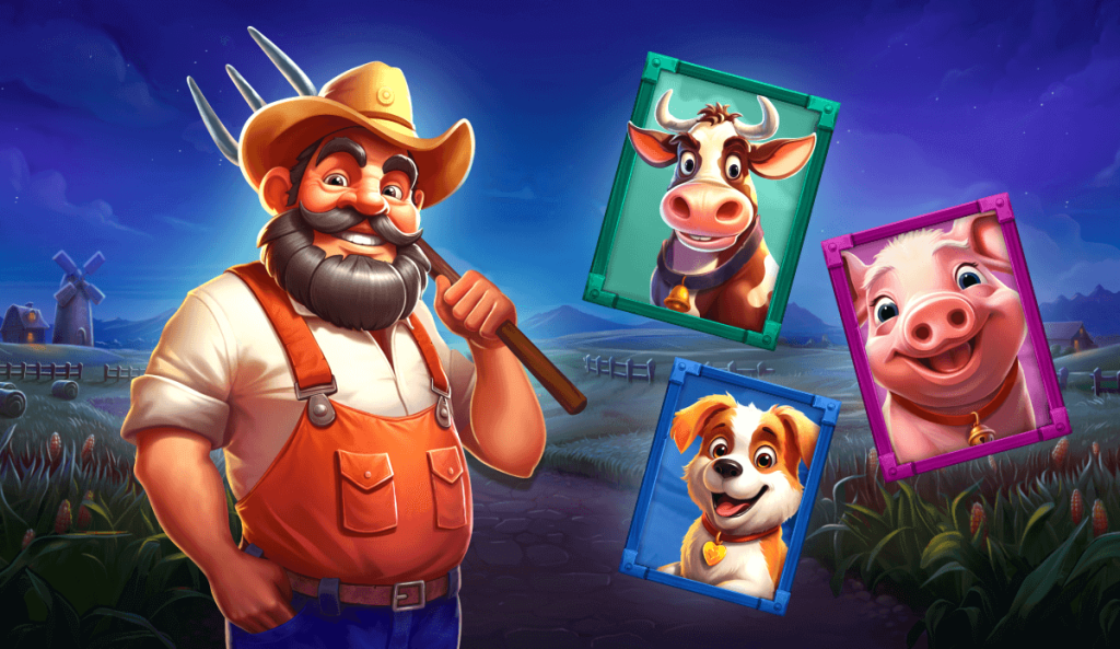 Атмосфера слот-игры Barnyard Megahays Megaways