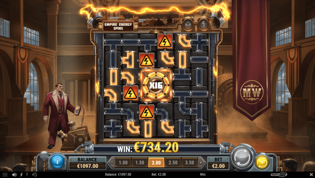 Слот Spark of Genius: Empire Energy Spin