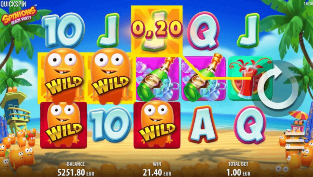 Spinions Beach Party slot game